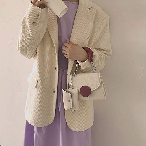 YIHUI Bolso de Las señoras Bolsos Mujer Bolso de Hombro para Mujer Bolso de Mensajero para Mujer,Bolso de Hombro para Mujer Net Celebrity ins,Bolso Cuadrado pequeño de Cadena Retro de Moda