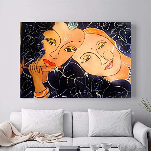 YIYEBAOFU DIY Pintar por números Cuadro Hermoso del Arte de la Pintura Abstracta Pintura por números para niños con Pincel y Pintura acrílica Pintura por números para Adultos lienz40x50cm(Sin Marco)