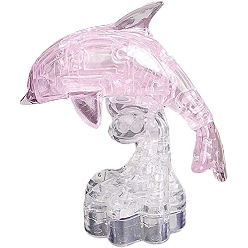 Yiyu Pack De DIY 3D Dolphin Crystal Crystal Rompecabezas Rompecabezas Juguetes De Artesanía x (Color : 2pcs)