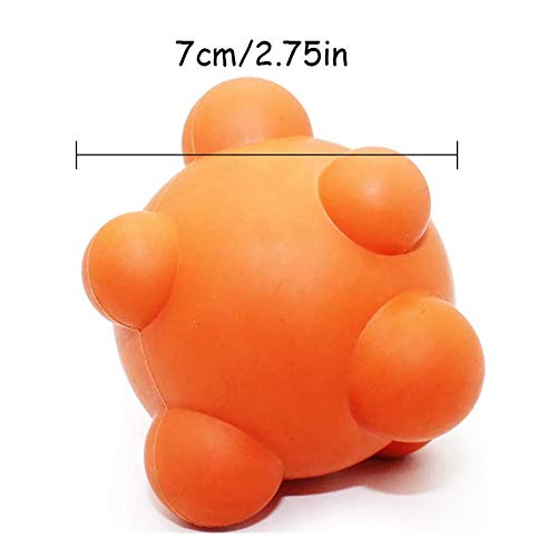 Yiyu Respiración del Perro de Goma 4pcs Juguete Irregular Que Salta la Bola del Juguete del Perro casero de mascar Activo Juguete Molar Delicioso Perro Bola for Fresca y Formación x (Color : 4pcs)