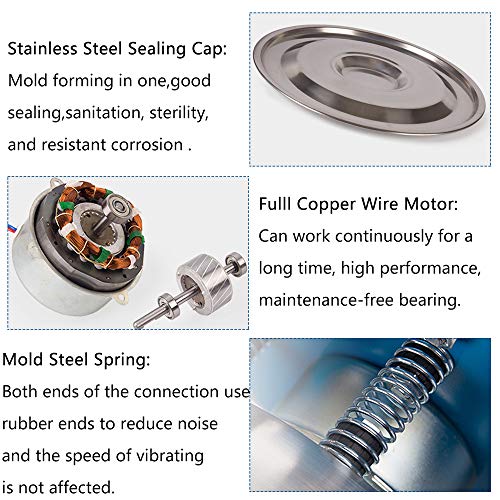 YJINGRUI - Tamiz vibrador para tamiz en polvo, tamiz automático de partículas en polvo, tamiz para polvo (hostista + tamiz (altura: 100 mm)