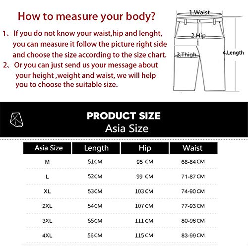 YLBH Pantalones Deportivos, Pantalones Cortos para Hombres, Pantalones Casuales, Pantalones Cortos para Hombres, Pantalones con Vigas, SuéTeres De Punto Black 4XL