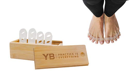 YOGABODY Separadores para los Dedos de los Pies 2 Pares de Separadores Hechos de Silicona. No Contiene Látex. Diseñados para Mejorar la Postura Corporal al Correr o Practicar Yoga.