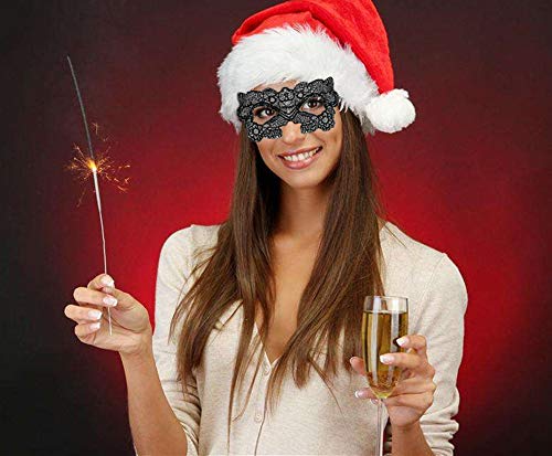 Yongbest Máscara de Encaje,8 Piezas Mascara Sexy Mujer Veneciano Máscara para Mujeres Chirismas Disfraz de Disfraces de Fiesta de Halloween