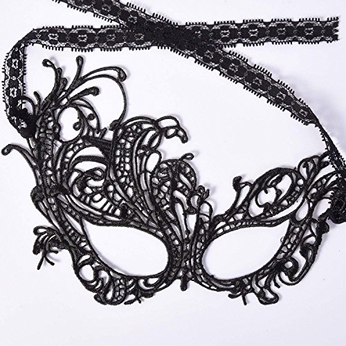 Yongbest Máscara de Encaje,8 Piezas Mascara Sexy Mujer Veneciano Máscara para Mujeres Chirismas Disfraz de Disfraces de Fiesta de Halloween