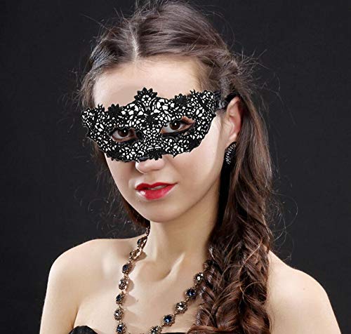 Yongbest Máscara de Encaje,8 Piezas Mascara Sexy Mujer Veneciano Máscara para Mujeres Chirismas Disfraz de Disfraces de Fiesta de Halloween