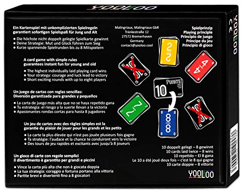 YOOLOO – El Divertido Juego de Cartas para Toda la Familia o para Fiestas – Nueva versión – (de 2 a 8 Personas)