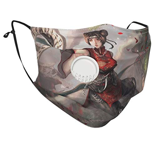 Yosbapw Fantasy Artnaruto Shippuudententenkunoichiscrolls Face Mouth Shield Clip nasal de plástico suave, 6 filtros PCS incluidos para protección