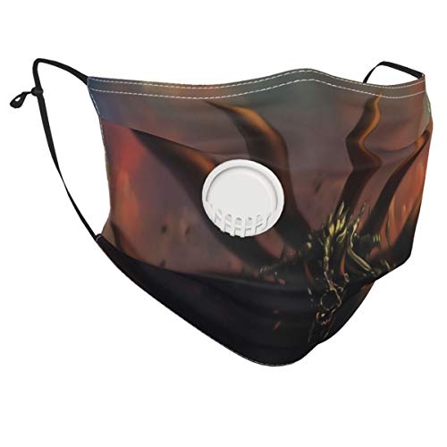 Yosbapw Naruto Kyuubianime I Face Mouth Shield Clip nasal de plástico suave, 6 filtros PCS incluidos para protección