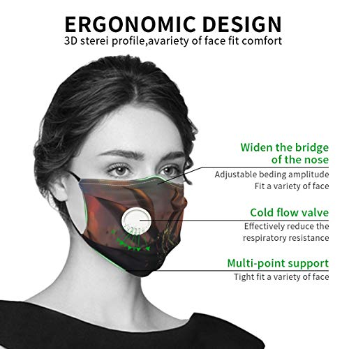 Yosbapw Naruto Kyuubianime I Face Mouth Shield Clip nasal de plástico suave, 6 filtros PCS incluidos para protección