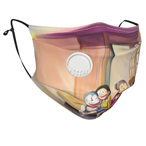 Yosbapw Warm Family Doraemon Face Mouth Shield Clip nasal de plástico suave, 6 filtros PCS incluidos para protección