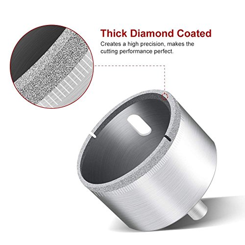 Yosoo 15 brocas de diamante de 6 a 50 mm de diámetro