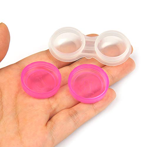 YOTINO 20pcs Estuche para Lentes de Contacto Caja de Lentes de Contacto de Viaje Portátil Kit para Cuidado Accesorios para Lentes (5 Colores)