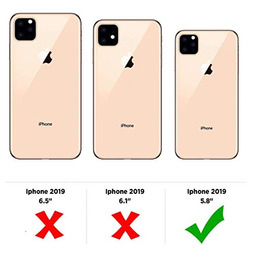 Young & Ming Funda para iPhone 11 Pro, (3 Pack) Transparente TPU Silicona Carcasa Delgado Antigolpes Resistente, Amor