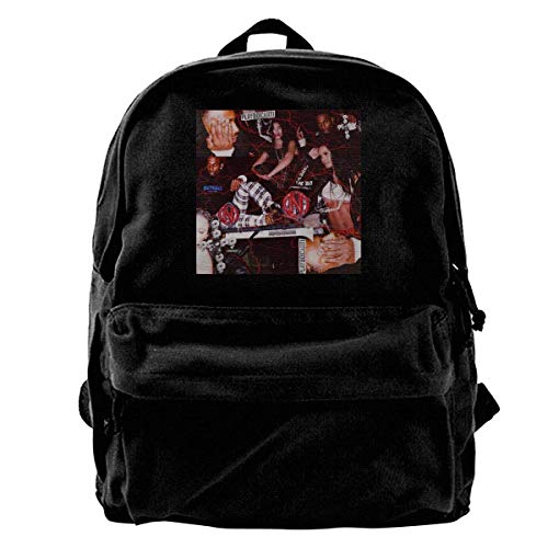 Yuanmeiju Mochila de Lona para computadora portátil Mochila Escolar Impermeable Playboy Poke It out-Carti Mochila Ligera antirrobo para Viajes al Aire Libre Mochila para Estudiantes