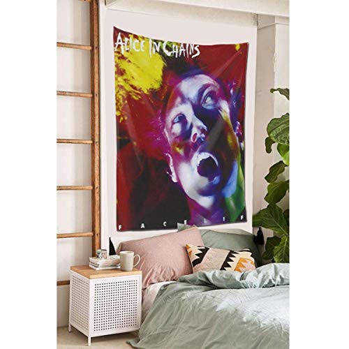 Yuanmeiju Tapiz Decorativo Alice in Chains Band Tapestries,for Apartment Home Art,Wall Hanging Tapestry Decoration,Bedroom Living Room Dormitory Fashion Decor Tapestry 60 x 40inch