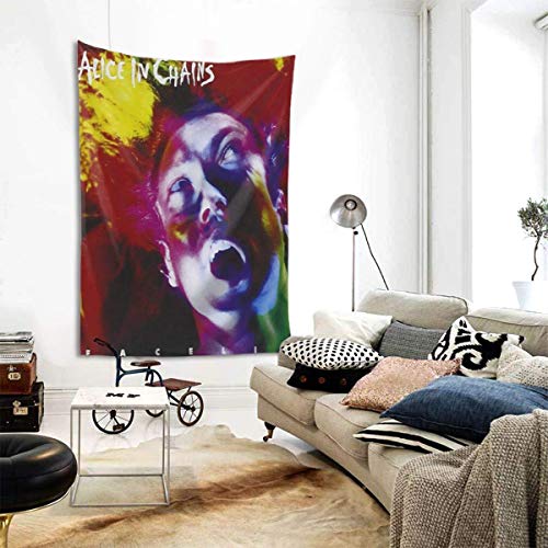 Yuanmeiju Tapiz Decorativo Alice in Chains Band Tapestries,for Apartment Home Art,Wall Hanging Tapestry Decoration,Bedroom Living Room Dormitory Fashion Decor Tapestry 60 x 40inch