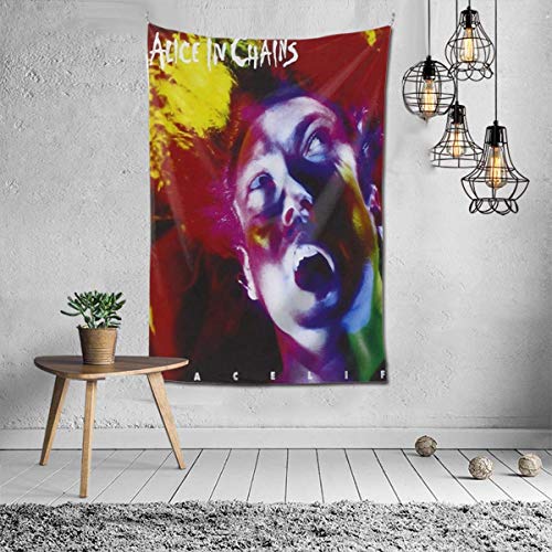 Yuanmeiju Tapiz Decorativo Alice in Chains Band Tapestries,for Apartment Home Art,Wall Hanging Tapestry Decoration,Bedroom Living Room Dormitory Fashion Decor Tapestry 60 x 40inch
