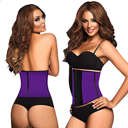 YUEBAOBEI Mujer Waist Corsé Fajas Reductoras Cinturón Formación Underbust Bustier Reductoras Corsé Waist Trainer Corset Reductor Adelgazante Bustiers,D,XS