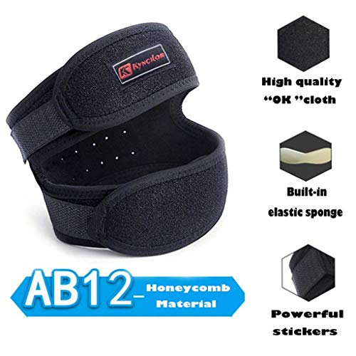 YUJY Cinturón de rótula 2PCS Rodilleras Deportivas de Primavera y Verano para Hombres y Mujeres montañismo/Ciclismo/Carrera/Baloncesto/Equipo de protección de bádminton APTONIA