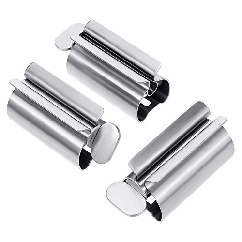 Yumi V 3Piezas Exprimidor de Pasta de Dientes de Acero Inoxidable