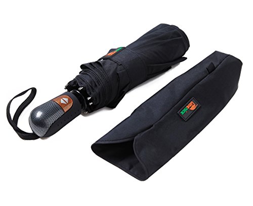 YumSur Paraguas Plegable Automático Impermeable 10 Armazones de Metal Compacto Resistencia contra Viento para Viaje para Hombres y Mujeres Clásico Azul