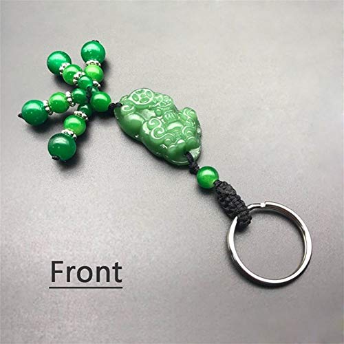 YUNGYE Llavero Afortunado Jade Accesorios del Coche Natural (Color Name : 1pcs Orange)