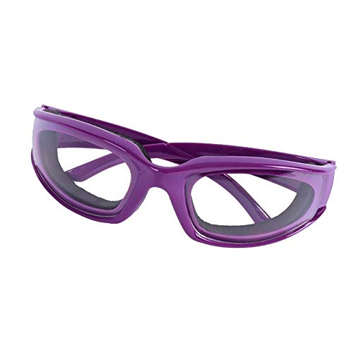 YUnnuopromi - Gafas de seguridad para cebolla, protector de ojos, herramienta de cocina para cortar cebollas, color morado