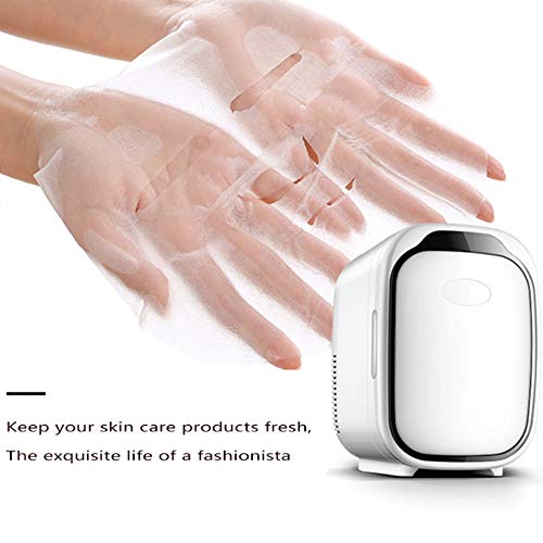 YUTGMasst Mini Nevera Cosmético/Nevera Portátil con Doble Capa Interna - 6 litros,para Maquillaje Y Cuidado De La Piel, Habitacion, Auto, Bar, Pequeña Neveras Silencioso (AD/DC),Rosado