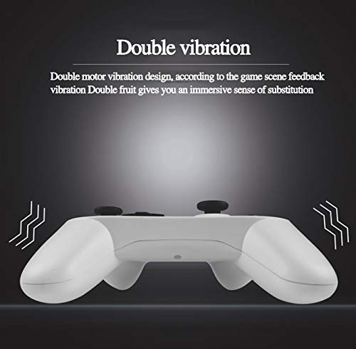 YYKJ Cambiar la Palanca de Mando, con Seis Ejes, con Dos Motores de Doble vibración, batería Recargable, Conveniente para el conmutador / PS3 / PC / PC360 / Gamepad Android 4