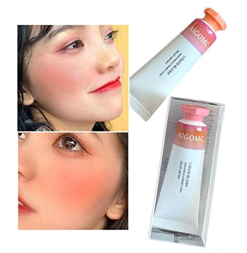 yyxxzqw Crema orgánica Natural para Labios, Tinte, Rubor en Crema, CREA mejillas sonrojadas Naturales, se Mezcla con Cualquier Tono de Piel, Crema Colorete Natural en Polvo Colorete (03)