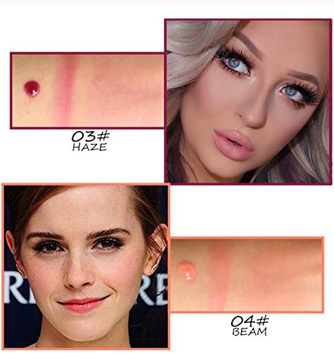 yyxxzqw Crema orgánica Natural para Labios, Tinte, Rubor en Crema, CREA mejillas sonrojadas Naturales, se Mezcla con Cualquier Tono de Piel, Crema Colorete Natural en Polvo Colorete (03)