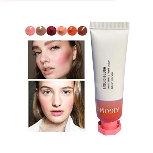yyxxzqw Crema orgánica Natural para Labios, Tinte, Rubor en Crema, CREA mejillas sonrojadas Naturales, se Mezcla con Cualquier Tono de Piel, Crema Colorete Natural en Polvo Colorete (03)