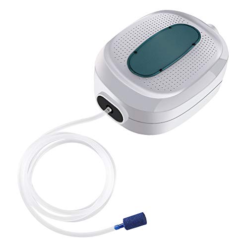 Zacro 2.5w Bomba Aire de Oxígeno para Acuarios, Caudal 3L / min,Tranquilo