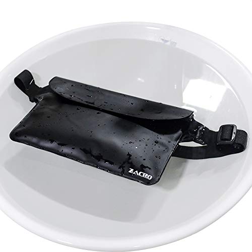 Zacro 2pcs Riñonera Impermeable Universal con Correa de Cintura para Playa,Natación, Camping, Bolsas Estancas para Proteger Sus Pertenencias y Resistente a Aguanieve, Arena y Polvo.