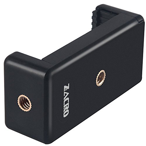 Zacro Soporte Adaptador Universal para Trípode Monopod Móvil Smartphone con Doble Cabeza de Tornillo para Selfie Stick,Se Aplica a Las iPhone Samsung Nexus BLU Wileyfox y más teléfonos móviles