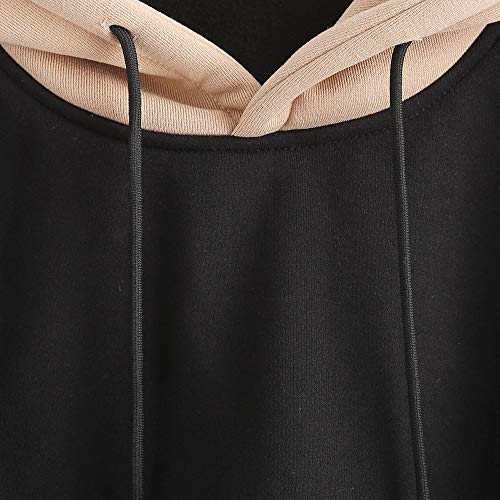 ZAFUL Sudaderas con Capucha Pullover para Mujer 2019 (Negro, S (EU.36))