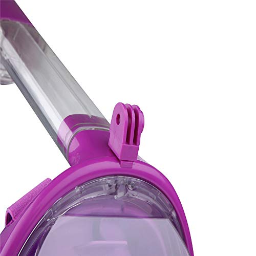 ZAGO Adulto máscara de Buceo Todo seco Tubo respirador del Salto Private Diving Modelo Adulto Gafas de Buceo de Silicona máscara del Salto. para Adultos Snorkel (Color : Pink, Size : S)