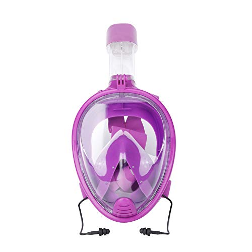 ZAGO Adulto máscara de Buceo Todo seco Tubo respirador del Salto Private Diving Modelo Adulto Gafas de Buceo de Silicona máscara del Salto. para Adultos Snorkel (Color : Pink, Size : S)