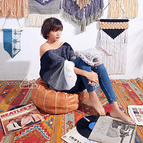 ZAIPP Puff Taburete,marroquí Otomana Sin Relleno Piel Confort Pufffe De Cojín Cubierta Redonda Silla del Bolso De Haba Grande Puff Boho Decor-d 50x40cm(20x16inch)