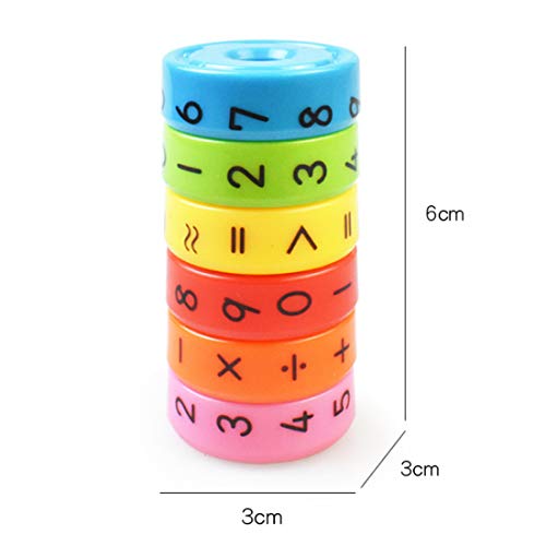 Zaloife Juguete de Aprendizaje Aritmético Magnético, Magnéticos Juegos de Matemáticas, Regalo Educativo de Los Juguetes de Las Matemáticas, Juegos de Números, para Los Niños del Bebé, 3pcs