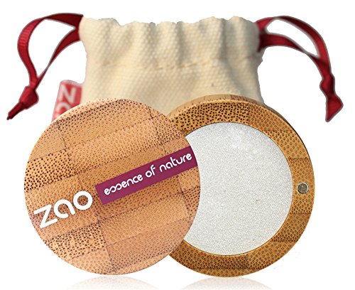 Zao – Sombra de ojos ecológica, nacarada, 3 g, color blanco n°101