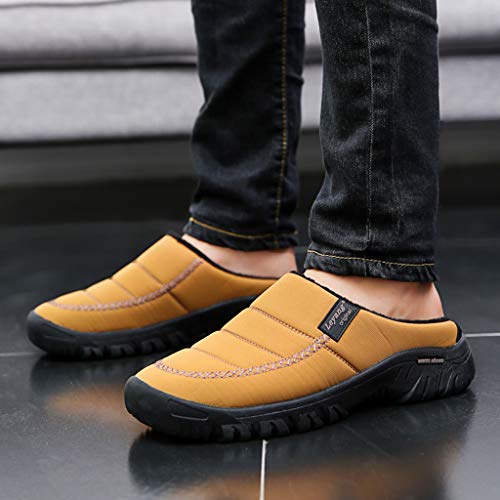 Zapatillas De Casa para Hombre De Fieltro De Lana Natural Calientes Transpirables Bienestar Natural Handmade Calidad Zapatillas Unisex con Forro cálido Zapatos Impermeables para Interiores