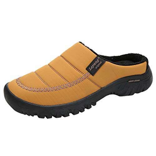 Zapatillas De Casa para Hombre De Fieltro De Lana Natural Calientes Transpirables Bienestar Natural Handmade Calidad Zapatillas Unisex con Forro cálido Zapatos Impermeables para Interiores
