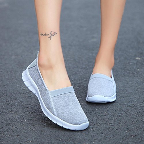 Zapatillas de Deporte para Mujer Otoño 2018 PAOLIAN Zapatos de Plano Dama Casual Cómodo Señora Senderismo Suela Blanda Espadrilles Aire Libre y Deporte Moda