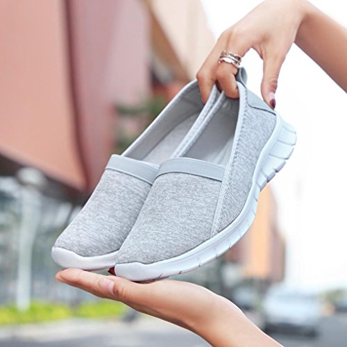 Zapatillas de Deporte para Mujer Otoño 2018 PAOLIAN Zapatos de Plano Dama Casual Cómodo Señora Senderismo Suela Blanda Espadrilles Aire Libre y Deporte Moda