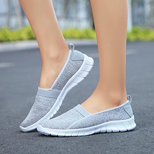 Zapatillas de Deporte para Mujer Otoño 2018 PAOLIAN Zapatos de Plano Dama Casual Cómodo Señora Senderismo Suela Blanda Espadrilles Aire Libre y Deporte Moda