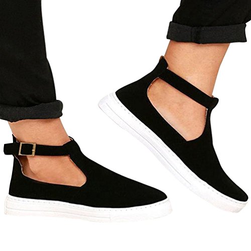 Zapatillas de Terciopelo para Mujer Otoño 2018 Zapatos de Plano de Dama PAOLIAN Casual Senderismo Cómodo Talla Grande Calzado de Señora de Moda Sandalias de Vestir