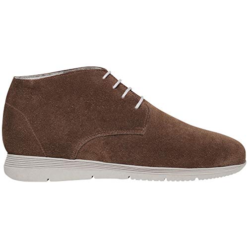 Zapatos de Hombre con Alzas Que Aumentan Altura hasta 7 cm. Fabricados en Piel. Modelo Varese Marron 40