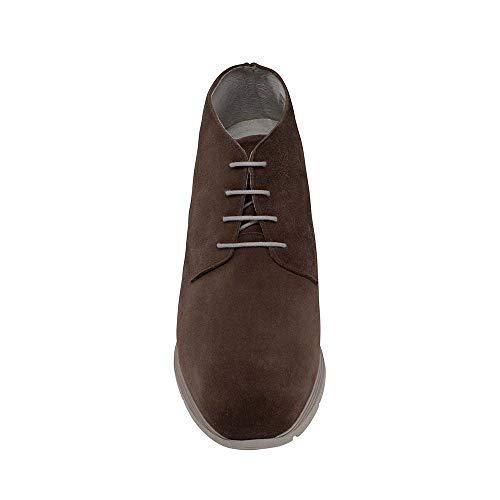 Zapatos de Hombre con Alzas Que Aumentan Altura hasta 7 cm. Fabricados en Piel. Modelo Varese Marron 40